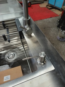 <span class=keywords><strong>Kit</strong></span> per Cucina Moderna con Barbecue a Legna, Mobili <span class=keywords><strong>in</strong></span> Acciaio Inox 304, Isola Mobile e Armadietti da Cucina Integrati - Product Image 3