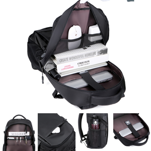 Custom Logo Outdoor Office Design Sports Oxford <strong>Black</strong> <strong>Man</strong> Usb Waterproof Bagpack Back Pack Design School Laptop Bag <strong>Backpacks</strong> - Product Image 3