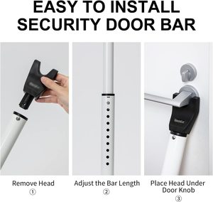 Modern Designed Lightweight <strong>Security</strong> Door Jammer Adjustable &amp; Sliding Patio Door <strong>Security</strong> <strong>Bar</strong> - Product Image 5