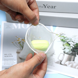 Logo Chấp Nhận 9*11Cm Handmade Duy Nhất Hàn Quốc Dây Kéo Nylon Lưới Sạch Xà Phòng Bong Bóng Tắm Xà Phòng Lưới Túi Bong Bóng Túi Lưới - Product Image 3