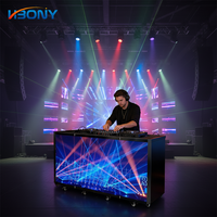 Pantalla LED de Alto Contraste con Colores Vívidos, Cabina de DJ LED Plegable para Actuaciones en Escenarios, Bares, Clubes y Publicidad