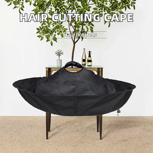 Cape de coiffure réglable pour adultes Cape de <span class=keywords><strong>parapluie</strong></span> pour la maison et <span class=keywords><strong>le</strong></span> salon garde les cheveux et les vêtements hors du sol - Product Image 2