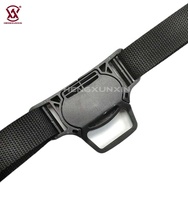 Boucle de sécurité enfant robuste en plastique POM à dégagement central à 3 voies, réglable pour sangle de 25 mm