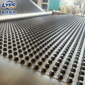 Geokomposit-Drainageplatte mit Vliesstoff-Geotextilfilter HDPE-Dimple-Drainagematte 8mm-25mm - Product Image 4