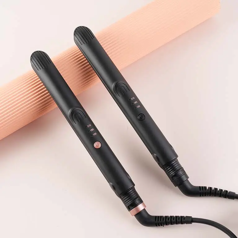 Wholesale curling irons adjustable 3-speed temperature hair straightener and curler 2 in 1 for all kinds of hair