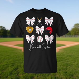 Camiseta de béisbol para niñas con lazo estilo coquette - Product Image 3