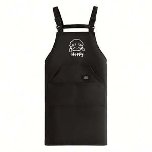 Custom Design Kitchen <b>Apron</b> Elegant Durable Light Green <b>Aprons</b> <b>with</b> <b>Pockets</b> - Product Image 3