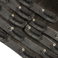 Extensions de cheveux Remy 100% vietnamiennes Qingdao Haohao, à clipser en PU, non traitées, longues, avec bande adhésive, bonne odeur