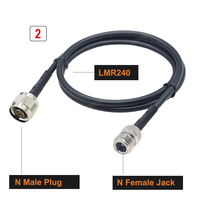 Adaptateurs RF de type N LMR-240 50-4, prise mâle, prise femelle, 50 ohms, cordon d'extension coaxial, DC-6GHz, 335V
