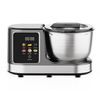Batteur Électrique Personnalisé 5L avec Bol Mélangeur en Acier Inoxydable, Petit Batteur sur Socle pour Gâteaux et Aliments, Utilisation Domestique