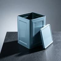 Ensemble de boîtes à thé personnalisées en métal, boîte de rangement ronde pour thé, vide, pour emballage cadeau