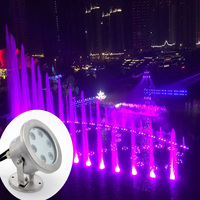 Fabricant de lampes LED sous-marines pour piscine IP68 étanches 12V 24V RGB avec télécommande multicolores 9W, corps de lampe en acier inoxydable