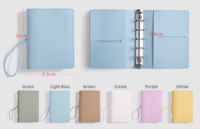 Carnet à couverture en cuir PU personnalisé avec logo, journal, agenda A5 A6 A7, portable, détachable, pour l'école, cadeau