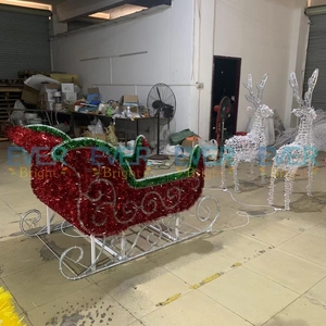 Traîneau de renne volant décor de Noël musical scène de Village avec éclairage <span class=keywords><strong>LED</strong></span> Navidad Lampara Santa décorations Papa <span class=keywords><strong>Noel</strong></span> - Product Image 3