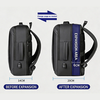 Sac à dos multifonctionnel pour ordinateur portable, personnalisable avec logo, idéal pour les voyages d'affaires, durable, décontracté, pour étudiants, avec port USB