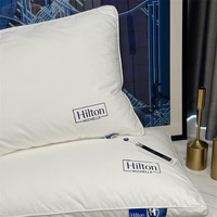 Hôtel king size oreiller poids élevé remplissage coton hilton oreiller 1000g avec sac oreiller en plumes pour dormir