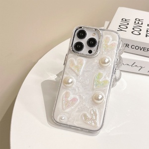 เคสโทรศัพท์กันกระแทก Pearl Shockproof Epoxy TPU ป้องกันกล้องเต็มรูปแบบ สำหรับ iPhone 14 Pro Max 11 12 13 15 - Product Image 5