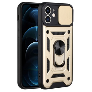 เคสโทรศัพท์สำหรับ iPhone 15 Pro รุ่น Launch Armor Slide Window Push ป้องกันเลนส์กล้องเต็มรูปแบบ พร้อมขาตั้งแม่เหล็กในตัว - Product Image 4