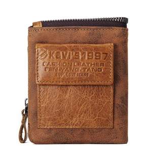 KAVIS-billeteras de cuero RFID para hombre y mujer, cartera para tarjetas, monedero pequeño de cuero, gran oferta - Product Image 2