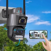 Caméra de sécurité domestique avec vision nocturne antivol, caméra CCTV solaire sans fil pour extérieur