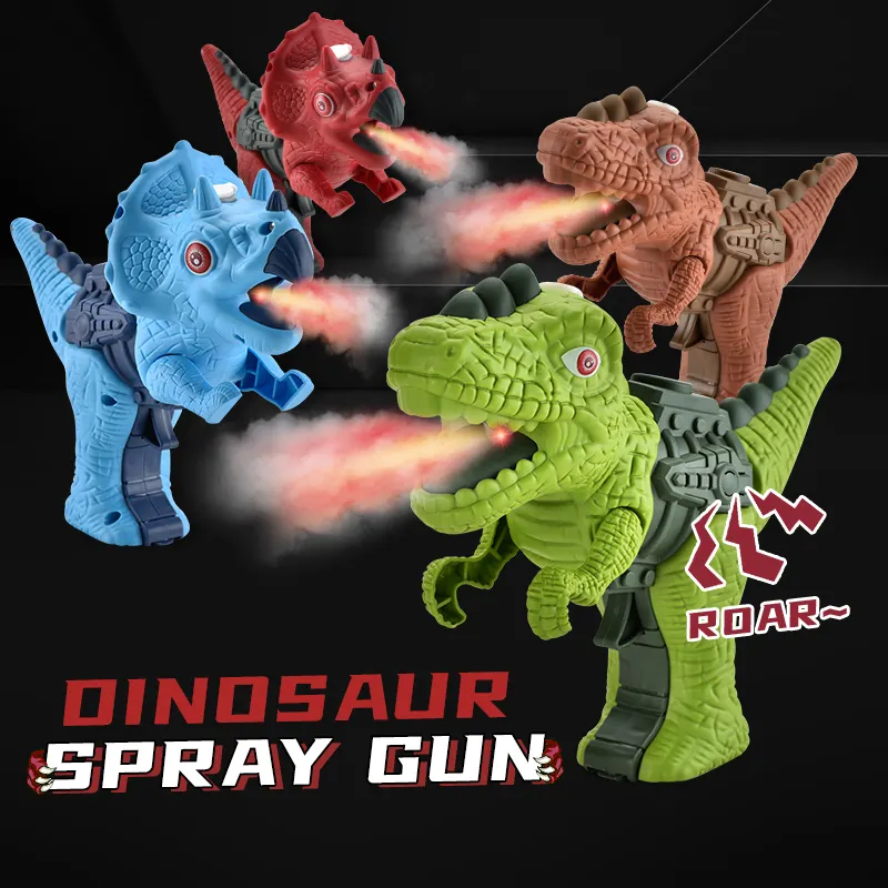 Pistolet de pulvérisation de dinosaure, jouets à piles, avec lumière et son, batterie pour garçons, nouvelle collection