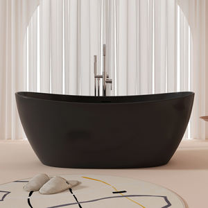 Livraison gratuite baignoire à surface solide bain noir mat pour adulte - Product Image 2