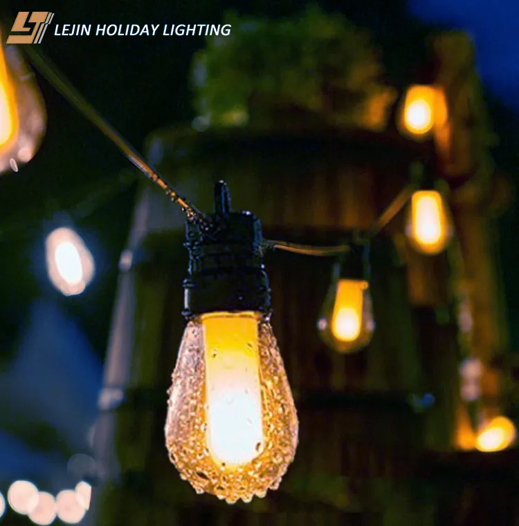 Waterproof Saving Energy 5m S14 Bulbs connectable Christmas festoon patio String Lights