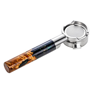 Portafiltro sin Fondo Kafei Shi de Acero Inoxidable 304 con Mango de Madera para Máquina de Espresso E61 Plextor De'Longhi - Product Image 3