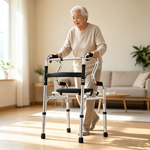 Andador Médico Portátil Tipo R <span class=keywords><strong>para</strong></span> Personas Mayores con Agarres Cómodos y Patas Ajustables Estables - Product Image 3