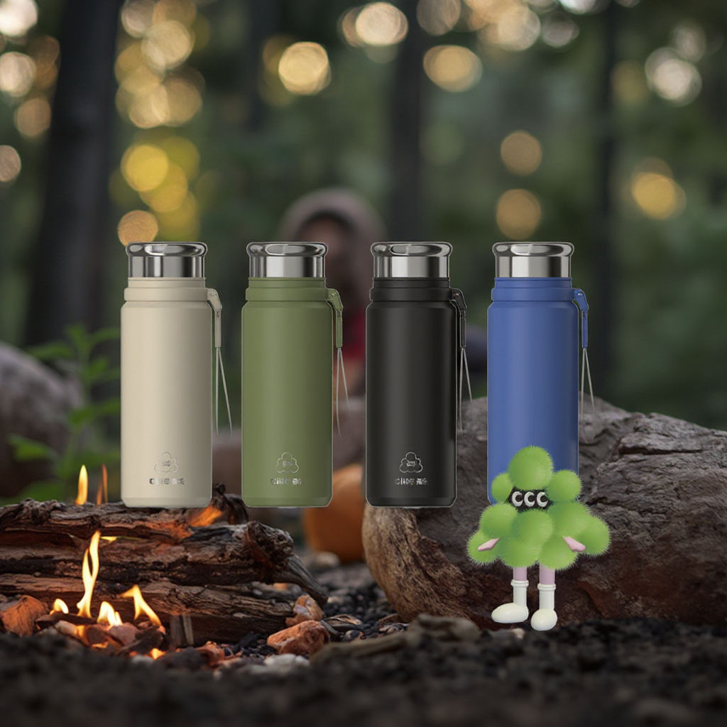 Cille 316 Stainless Steel Portable Thermos Cup Fashionable Bubble