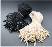 Offre Spéciale vêtement balle tête Polyester joint étiquette étiquette volante chaîne Snap Lock ciré plastique coton étiquette chaîne pour vêtements