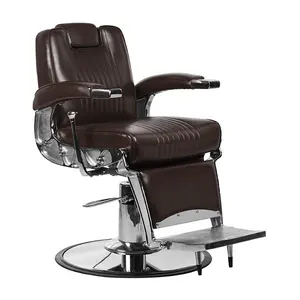Carton packing rustic design style salon furniture;Best sell metal men's barber chair antique;Hairdressing chair for barbershop
