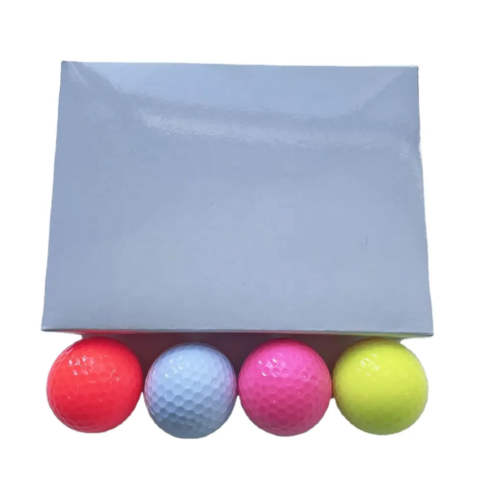 Golf Club High Quality 3Layers Golf Ball With Maximum Distance Colored Dimple Golf