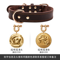 LST642 Sangle de dressage pour chien en cuir de luxe réglable, personnalisable et gravée, avec étiquette de santé, pour la santé et le bien-être du chien, en gros