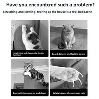 Planche à gratter verticale en forme de souris pour chat - Jouet pour chat résistant à l'usure, anti-rayures, pour affûter les griffes