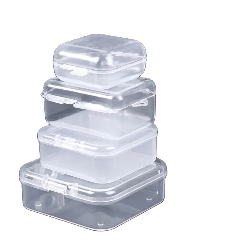 Pp Transparent Plastic Box Jewelry Mini Storage Box Multifunctional Storage
