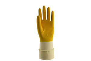 31cm 80g Gants de ménage en caoutchouc Durable bicolore Imperméable épaissi Latex écologique moyen réutilisable pour le jardinage - Product Image 6