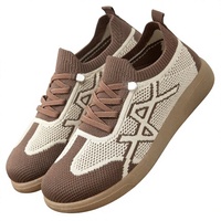 Chaussures d'été respirantes pour femmes, baskets décontractées style allemand, à enfiler, semelle extérieure en PVC, pour la vie quotidienne, en tissu coloré