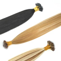 Extensiones de Cabello Amygirl al por Mayor, 100% Remy Brasileño, Grado 9A-12A, 8-30 Pulgadas, Liso Sedoso, Ondulado Profundo, con Puntas Nano y Micro Links