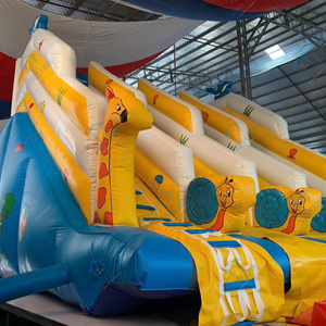 สวนสนุก สไลเดอร์น้ำเป่าลม บ้านลมขนาด 6ม. x 6ม. วัสดุ PVC สำหรับเล่นเกม ติดตั้งง่าย คุณสมบัติพิเศษ เวียดนาม - Product Image 1