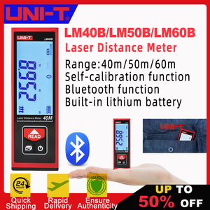 Medidor de Distancia Láser LM60B LM50B UNI-T con Bluetooth, Regla Electrónica Láser de Alta Precisión para Medir Habitaciones y Edificios - Product Image 2