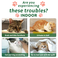 12 paquets de boules répulsives pour chats à base de plantes naturelles, formule solide, sûre pour l'intérieur et l'extérieur, répulsif à base de plantes, sachets