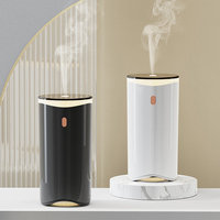 Nouveauté Diffuseur d'huiles essentielles à ultrasons, mini humidificateur de voiture avec lumière LED