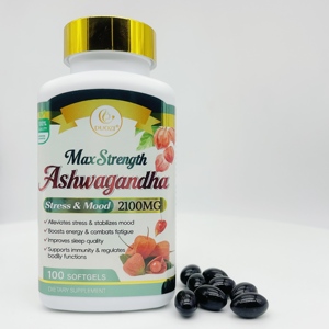 DUOZI Max Strength Ashwagandha 2100MG 100 Softgels Stress <b>Mood</b> Support Dietary Supplement - Product Image 3