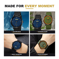 Jam Tangan Pria SKMEI 2050 Slim Berkualitas Tinggi, Quartz, Tahan Air 30M, Tali Silika Gel, Desain Dial Bersih, Cocok untuk Hadiah
