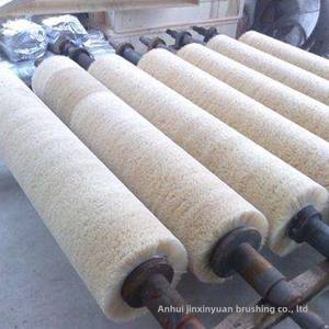 Rouleau <span class=keywords><strong>brosse</strong></span> spirale en nylon de nettoyage industriel personnalisable manche en métal 3 poils longueur 150mm diamètre pour le polissage-OEM/ODM - Product Image 6