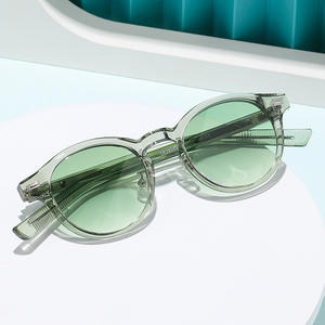 Nuevas gafas de sol con montura redonda para mujer, montura negra de PC, protección UV400, parasoles de clase 2, estilo Retro de moda - Product Image 5