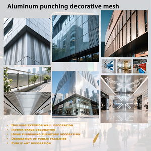 Vật liệu xây dựng Kim Loại Tùy chỉnh thiết kế hiện đại hợp kim nhôm đục lỗ tường Rèm cho mặt tiền biệt thự Ốp - Product Image 6