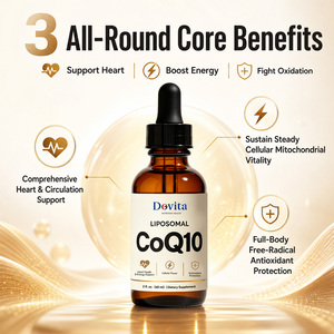 Gotas Líquidas de CoQ10 OEM 200mg, Alta Absorción, Antioxidante para la Salud del Corazón, Aumento de Energía Celular, Refuerzo del Sistema Inmunológico, Vegano, Sin Gluten - Product Image 3