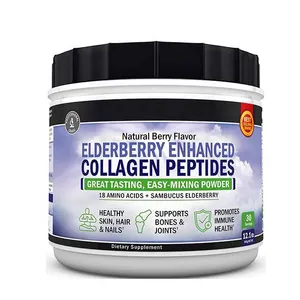 Elderberry Enhanced Collagen Peptides powder For Unbroken GMP Confirmed and proven